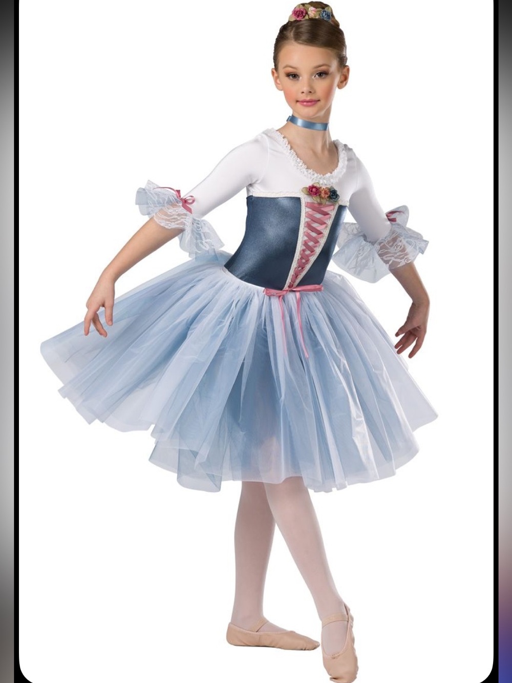 Girls Peasant Style Ballet Dance Princess Halloween Costume Tutu size Large